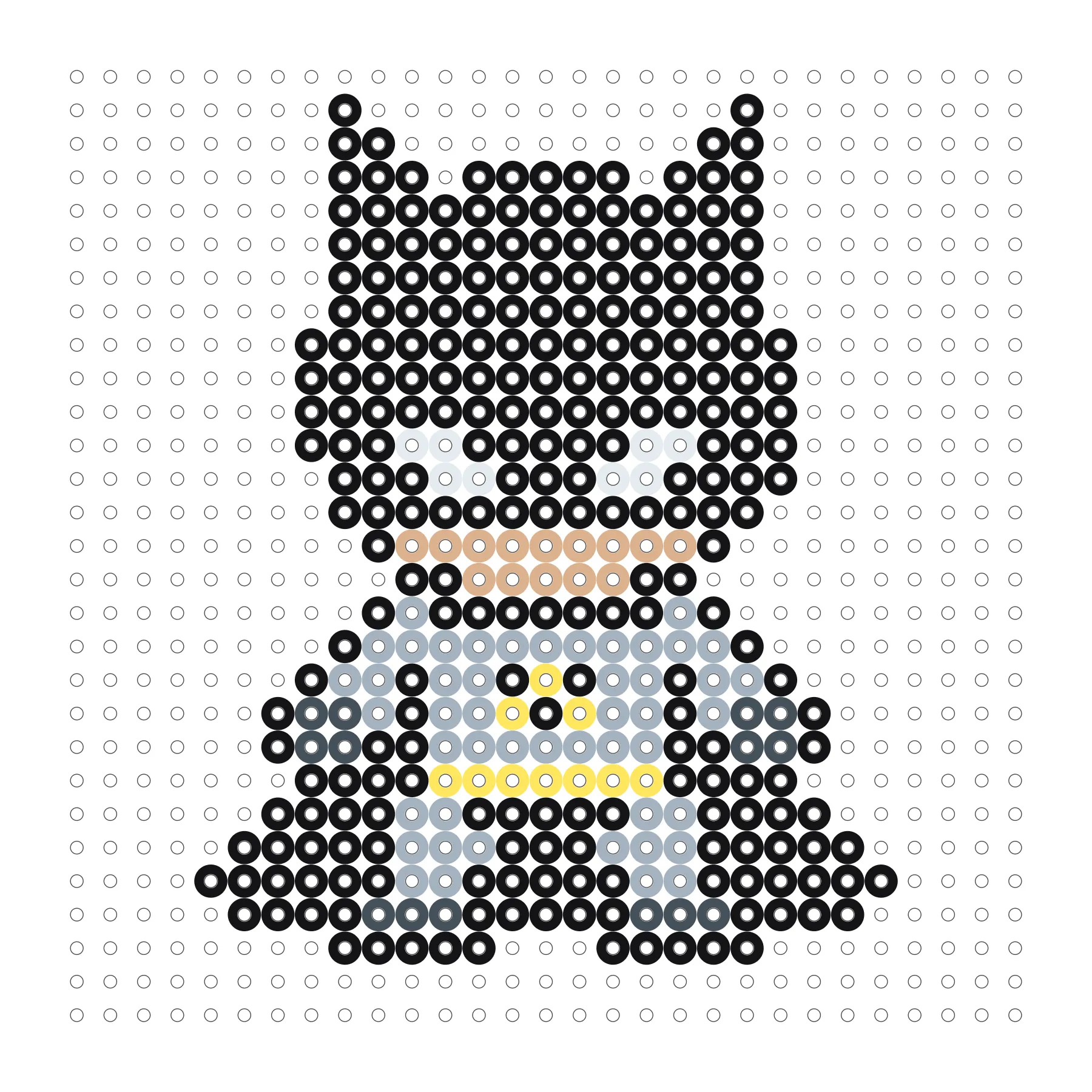 Batman als Bügelperlen Vorlage