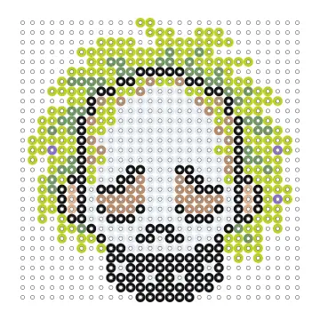 Beetlejuice Bügelperlen Vorlage