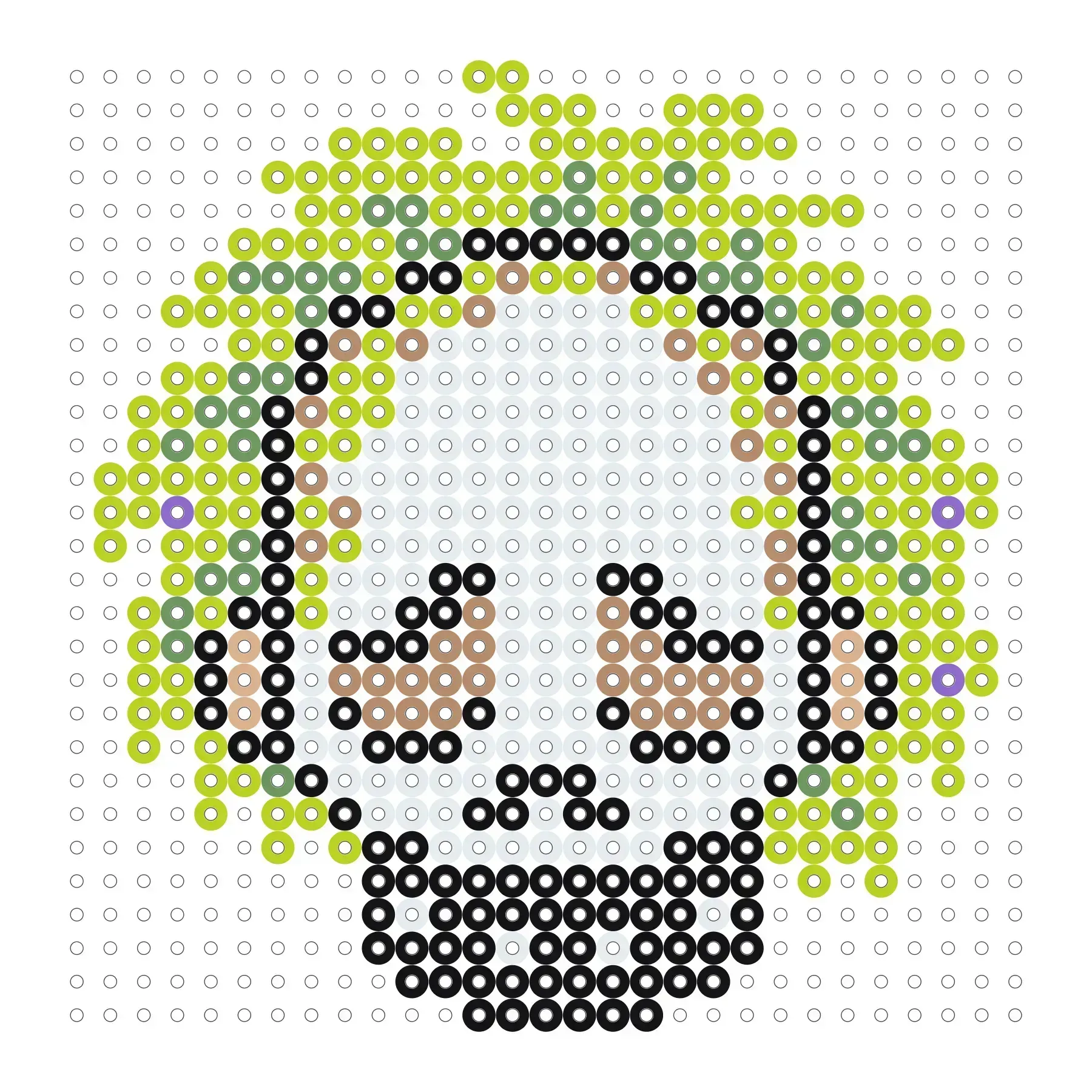 Beetlejuice als Bügelperlen Vorlage