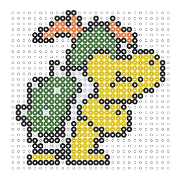 Bowser Jr. Bügelperlen Vorlage