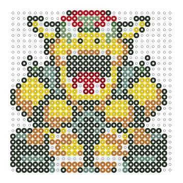 Bowser Kart Bügelperlen Vorlage