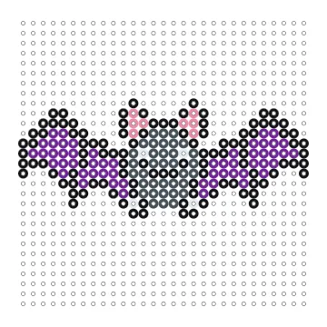 Fledermaus Bügelperlen Vorlage