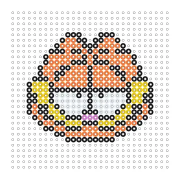 Garfield Bügelperlen Vorlage