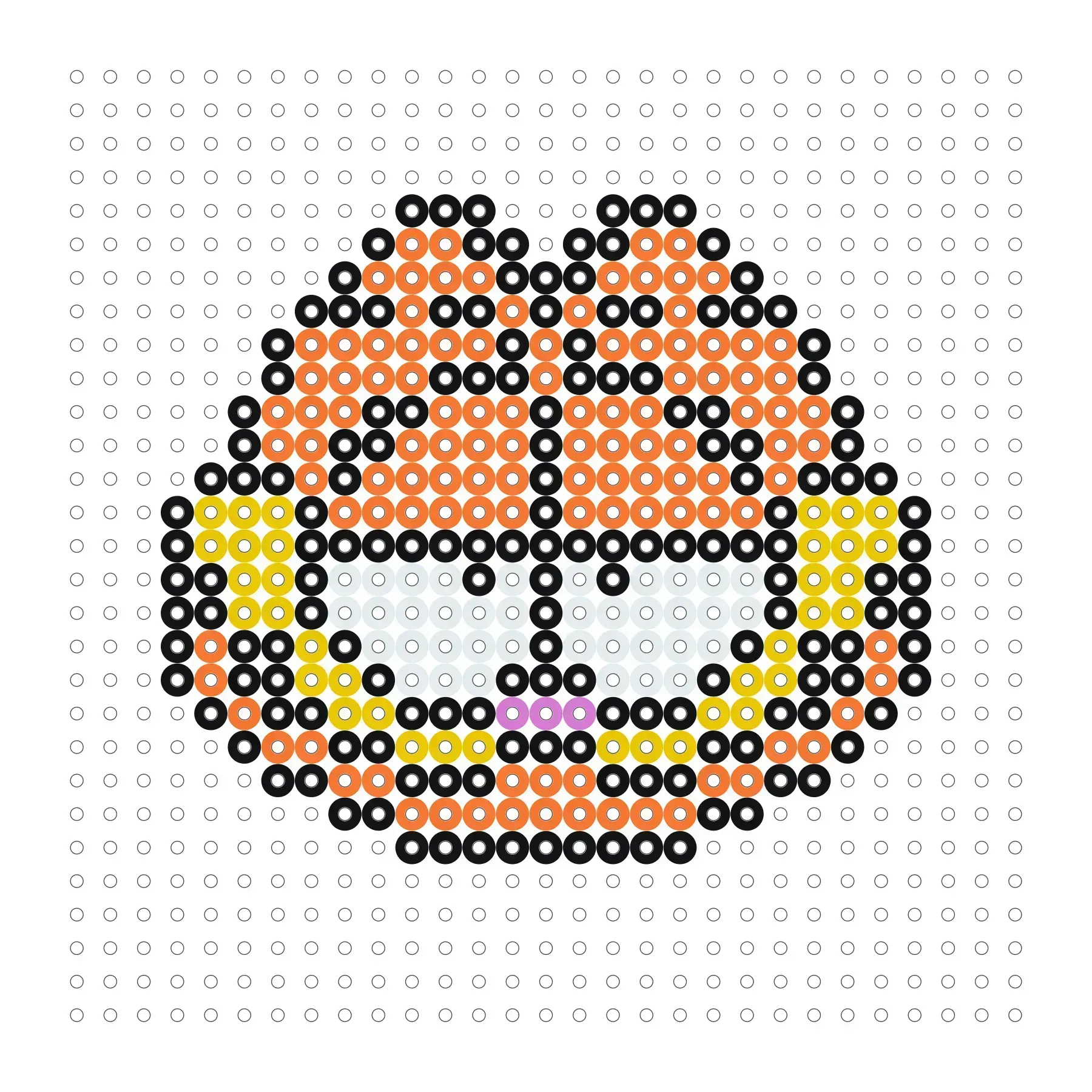 Garfield als Bügelperlen Vorlage