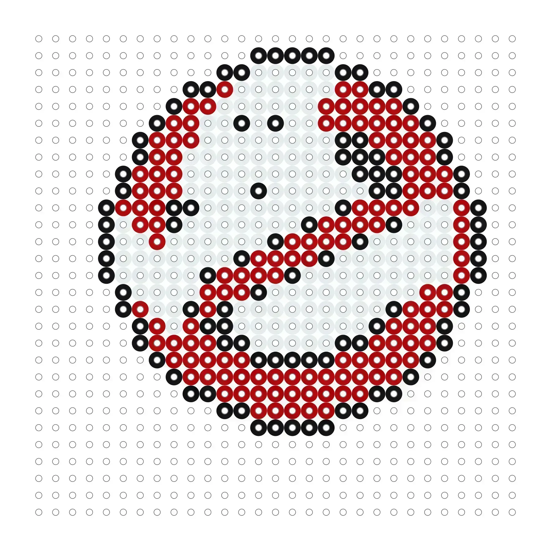 Ghostbusters Symbol als Bügelperlen Vorlage