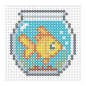 Goldfisch Bügelperlen Vorlage