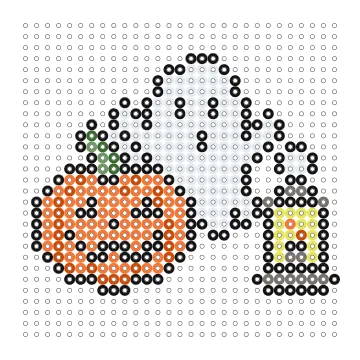 Halloween Bügelperlen Vorlage