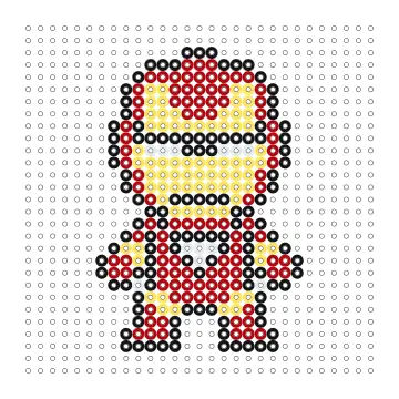 Iron Man Bügelperlen Vorlage