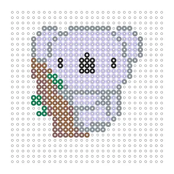 Koala Bügelperlen Vorlage