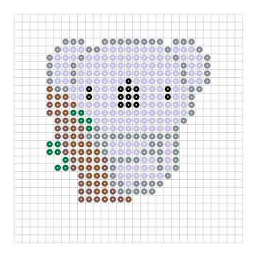 Koala Bügelperlen Vorlage