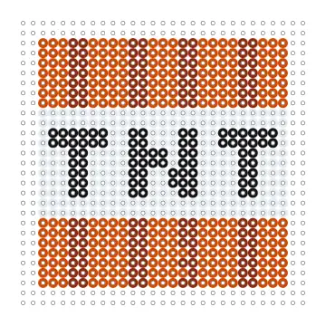 Minecraft TNT Bügelperlen Vorlage