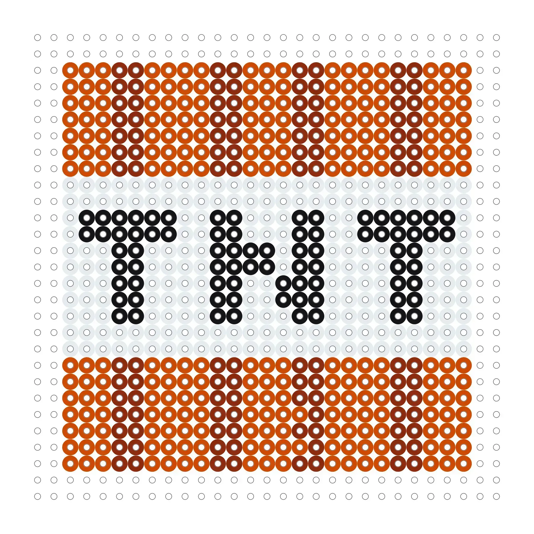 Minecraft TNT als Bügelperlen Vorlage