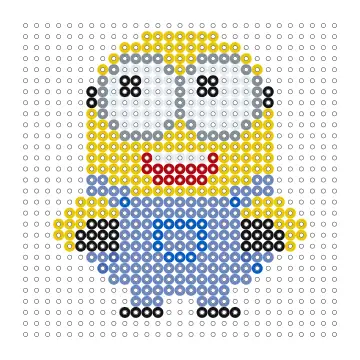 Minion Bügelperlen Vorlage
