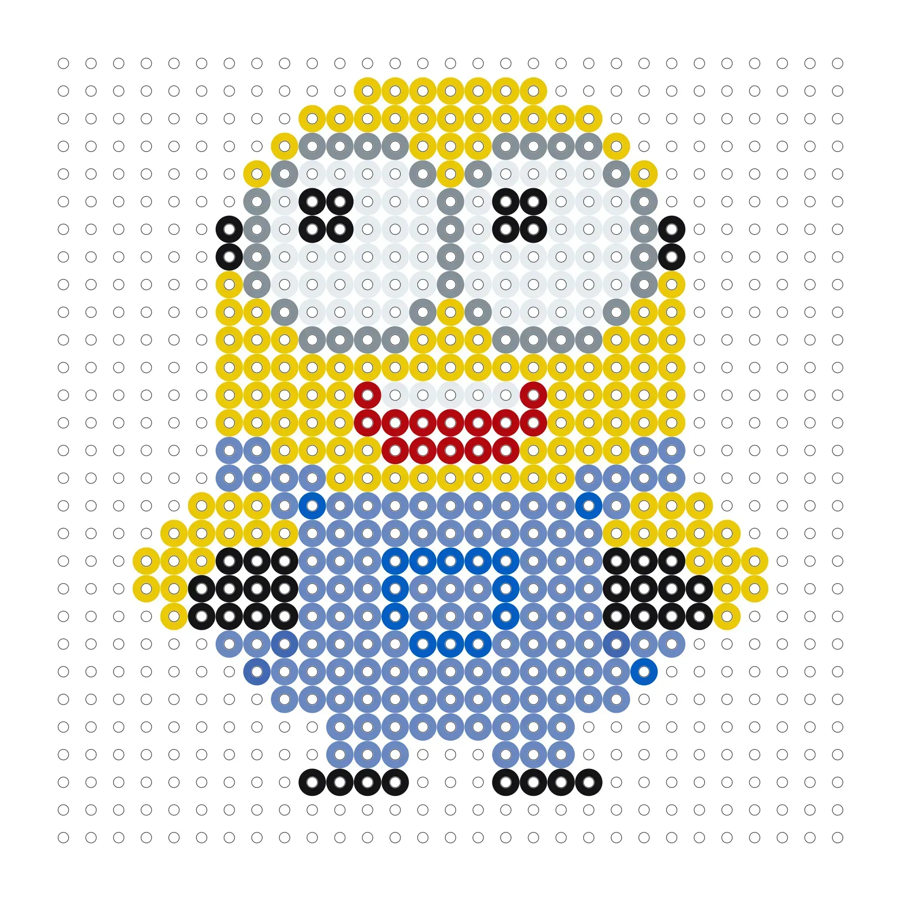 Minion als Bügelperlen Vorlage