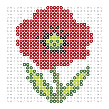 Mohnblume Bügelperlen Vorlage