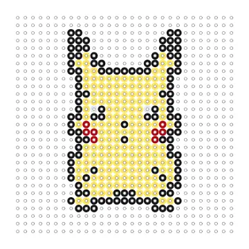 Pikachu Bügelperlen Vorlage