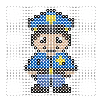 Polizist Bügelperlen Vorlage