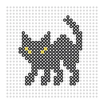 Schwarze Katze Bügelperlen Vorlage