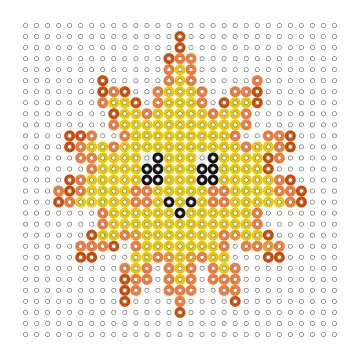 Sonne Bügelperlen Vorlage
