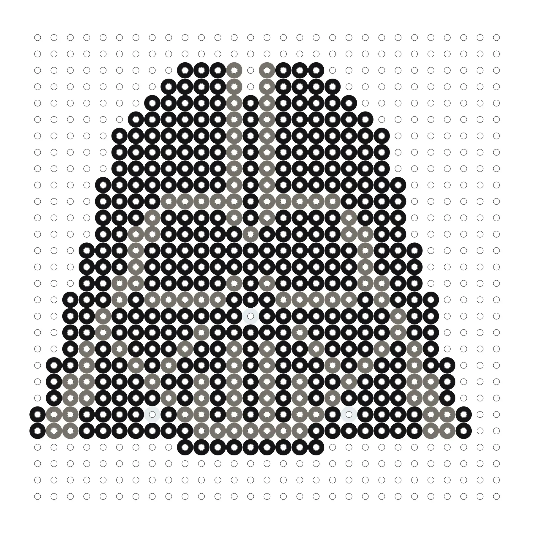 Star Wars Darth Vader als Bügelperlen Vorlage