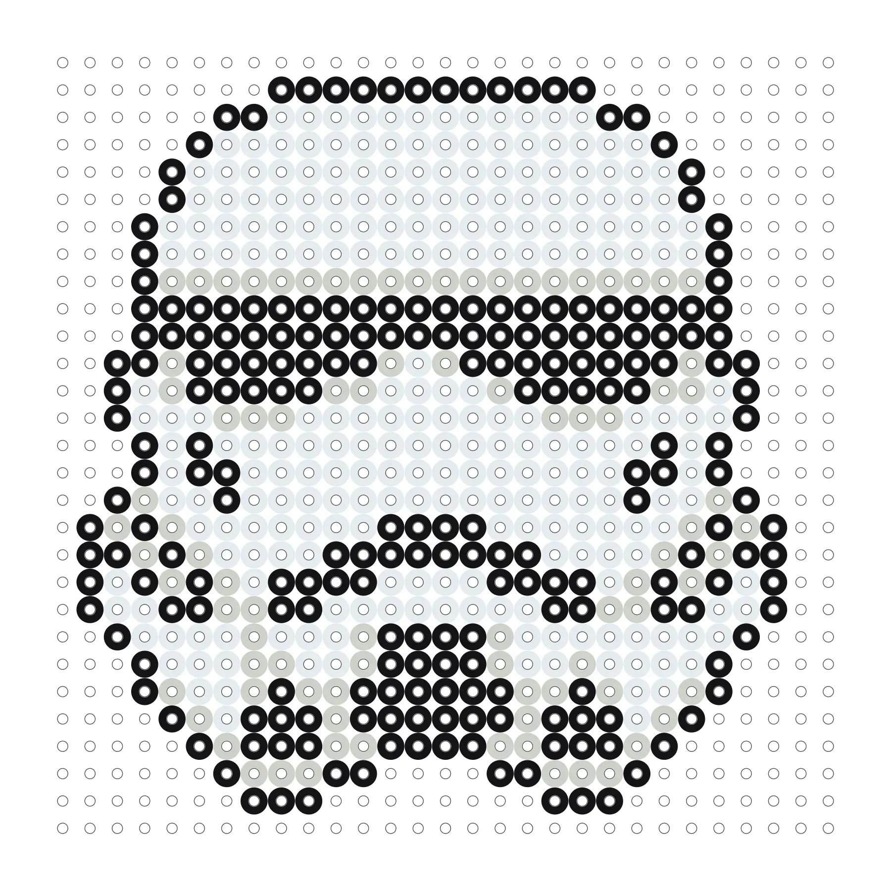 Star Wars Stormtrooper als Bügelperlen Vorlage
