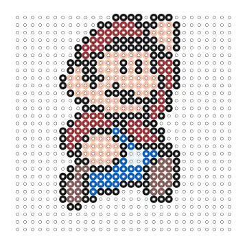 Super Mario Bügelperlen Vorlage