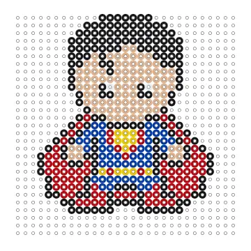 Superman Bügelperlen Vorlage