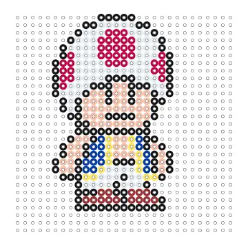 Toad Bügelperlen Vorlage